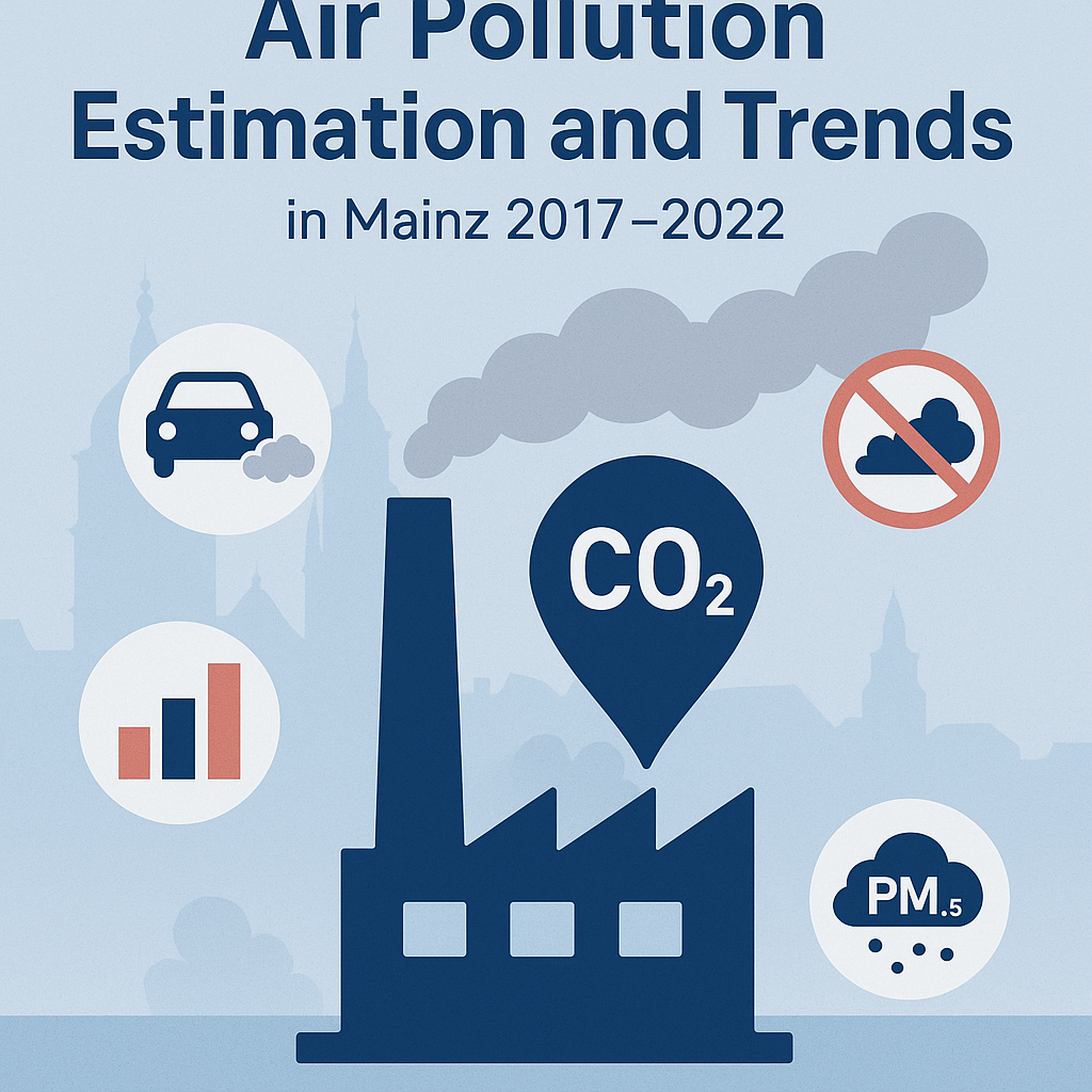 Air Pollution Estimation and Trends in Mainz 2017–2022