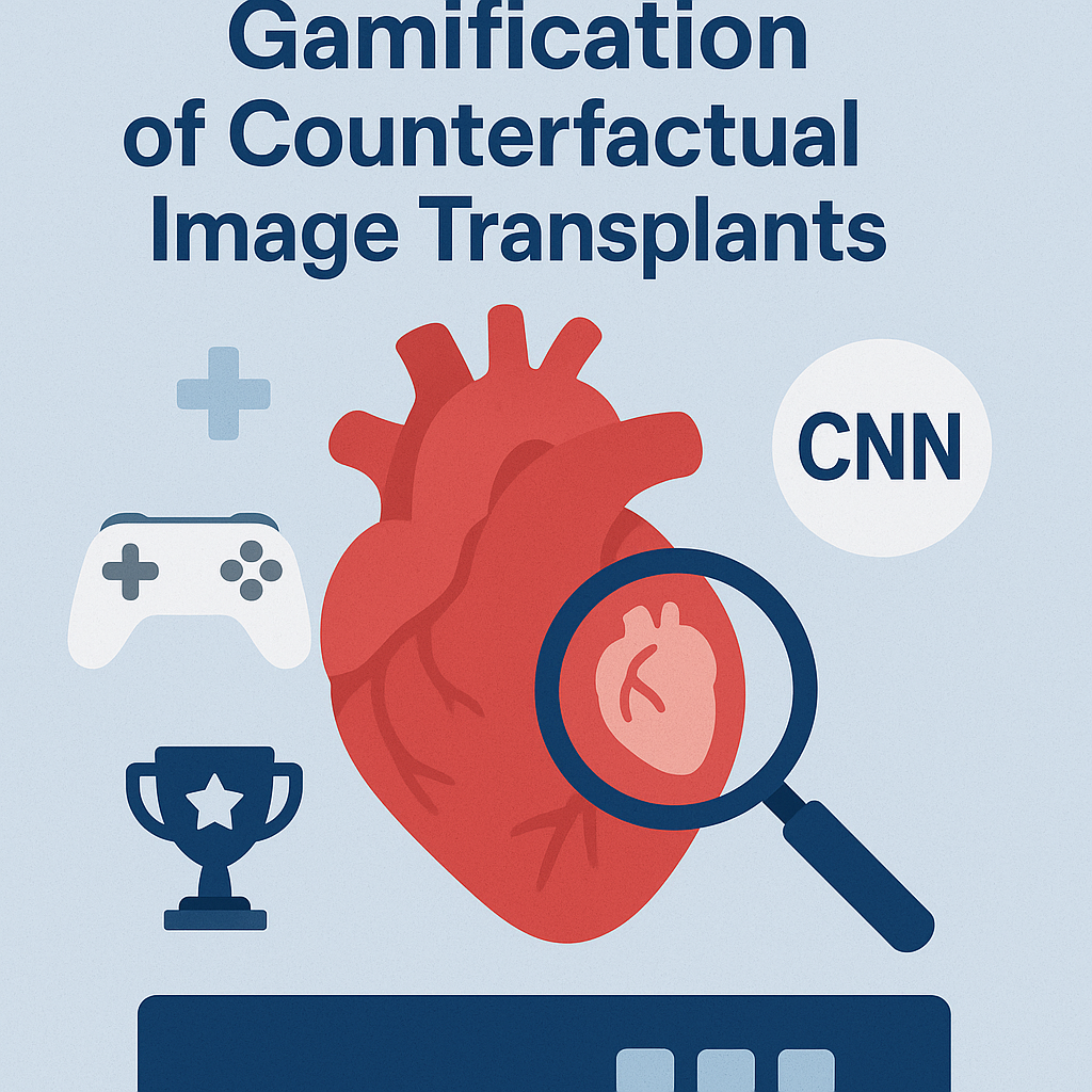 CardioCNN: Gamification of Counterfactual Image Transplants