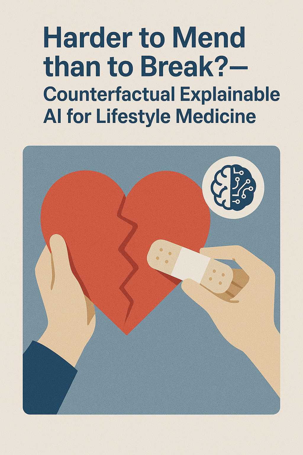 Harder to mend than to break?—Counterfactual Explainable AI for Lifestyle Medicine